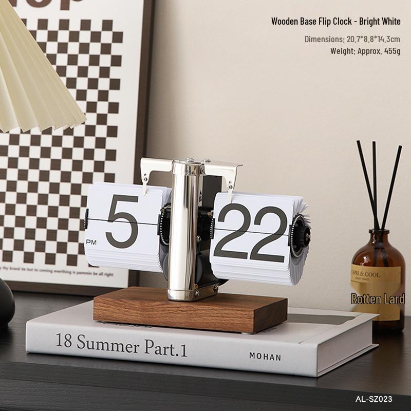 Mechanical Desk Clock: Automatic Page-Turner for Home Decoration