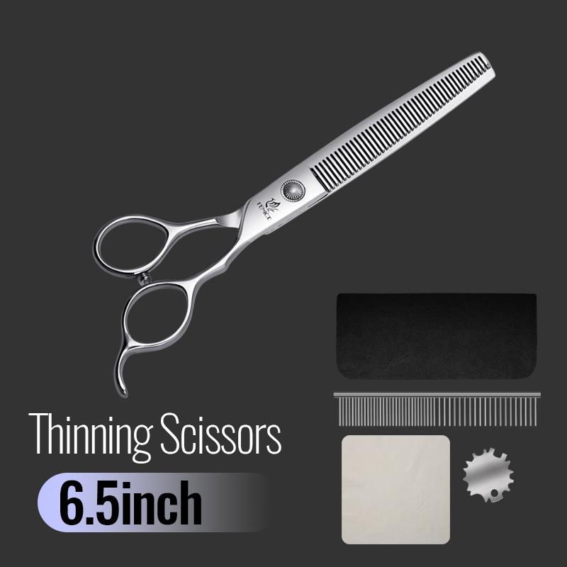 Fenice 6//6,5/7/7,5 Zoll Professionelles Haustier Hunde Pflege Scheren Set Gerade & Gebogen & Ausdünn & Effilierschere