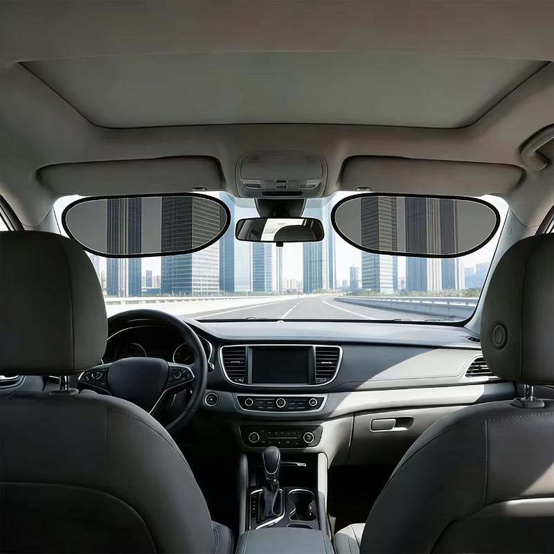 2pcs Anti-Glare Car Sunshade Effective UV Protection Clear Vision Sunlight Block for Safe Driving