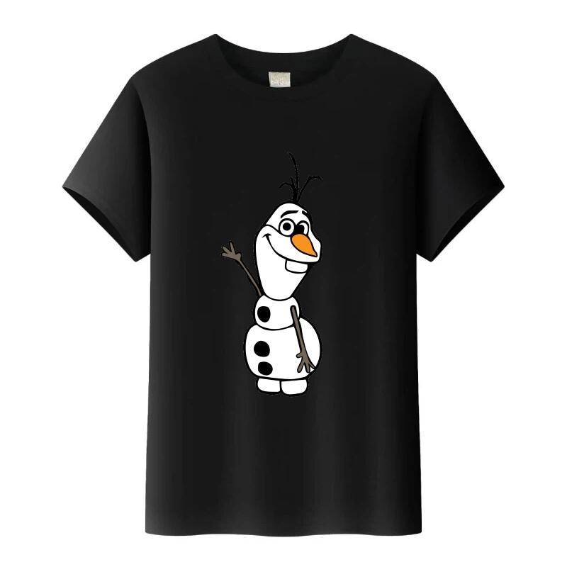 

Kawaii Disney Frozen Olaf Cartoon Boy Tees Girls Loose T-shirt Harajuku Y2k Blouses Kids Tops O-Neck Tshirt Gothic Clothes 110
