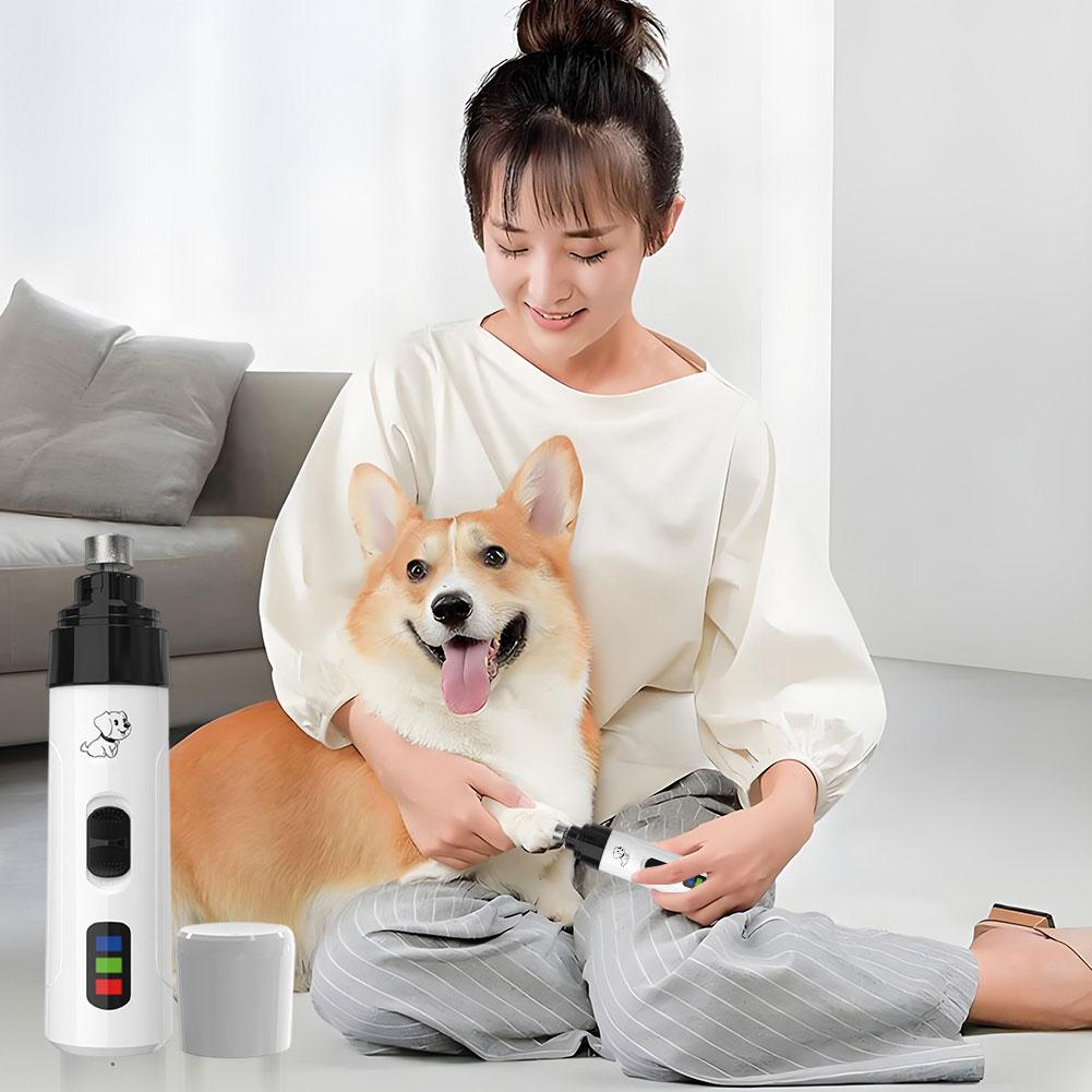 Electric Pet Nail Trimmer Rechargeable Pet Nail Grinder Dog Nail Trimmer Suitable for Small Middle Large Dogs and Cats
