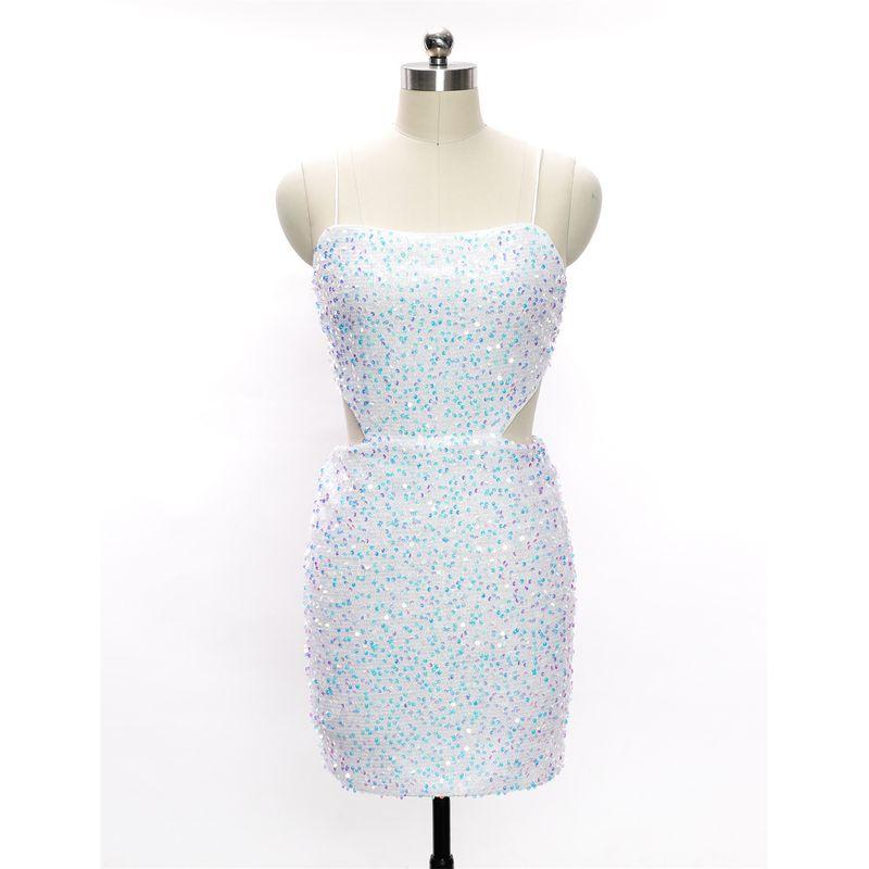 Sexy Sequined Suspender Nightclub Dress