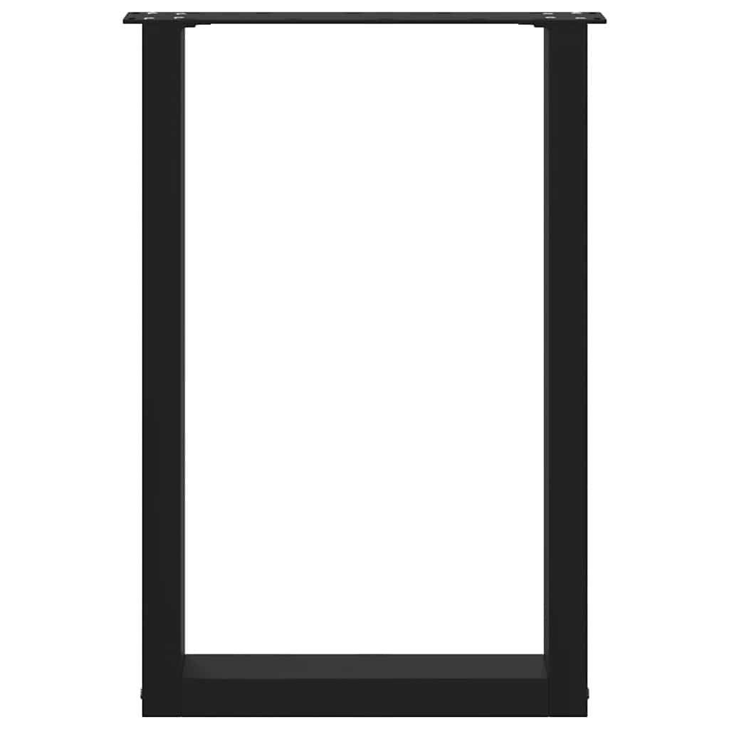 Coffee Table Legs, 2 Pcs, Black, 50X(72-73) Cm, Steel