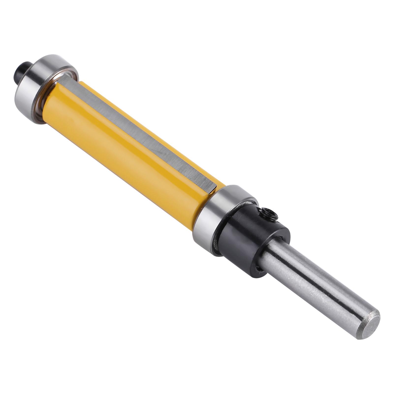 

Flush Trim Router Bit with Top and Bottom Bearing 1‑1 2inch H * 1 4inch Shank Woodworking Tool