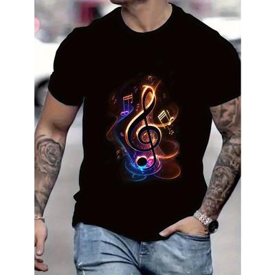 European Sizes Summer New Arrival Mens T-shirt,  Comfortable and Breathable, Round Neck, Hot Selling Top Tee, Men's Black Short-Sleeve T-Shirt