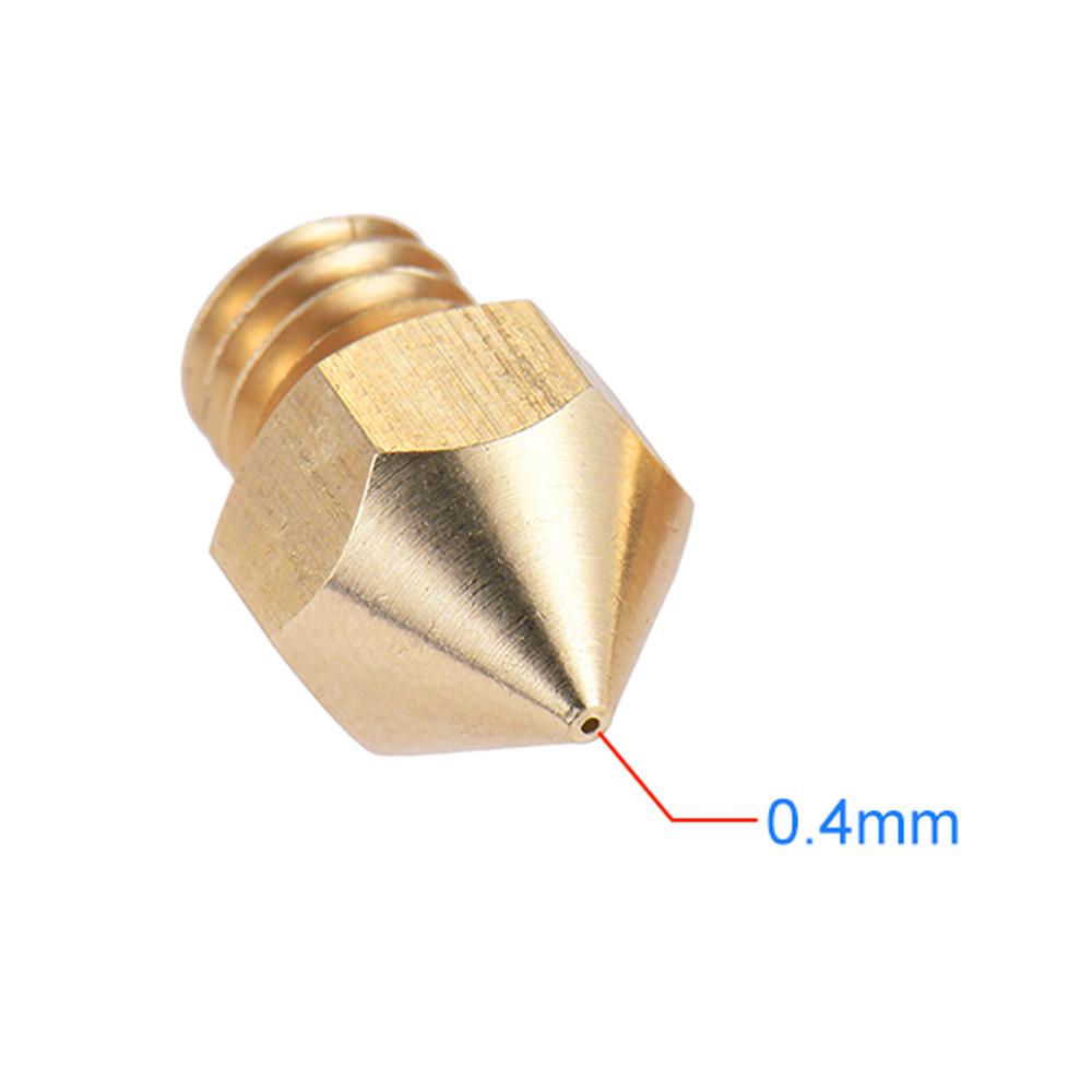 Anet 0.4mm Brass Nozzle Extruder Print Head + Heater Block Hotend + 1.75mm Throat Tubes