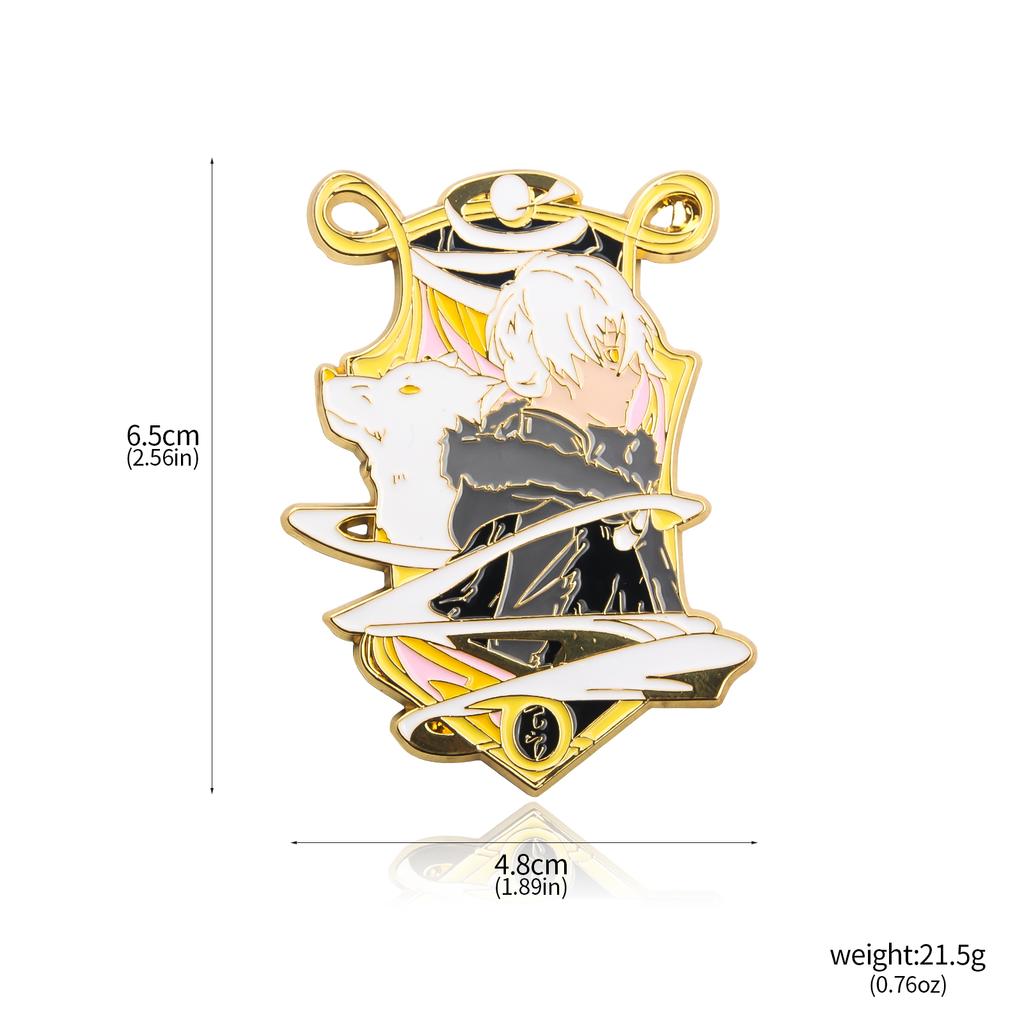 Anime To Your Eternity Enamel Brooches Maggie Character Fumetsu No Anata Pins Cosplay Props For Men Women Backpack Jewelry Gift