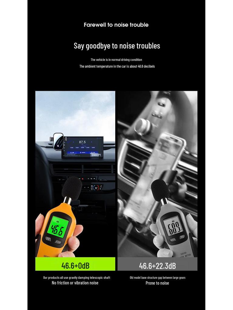 Tesla Model 3/Y Adjustable Silent Car Phone Holder