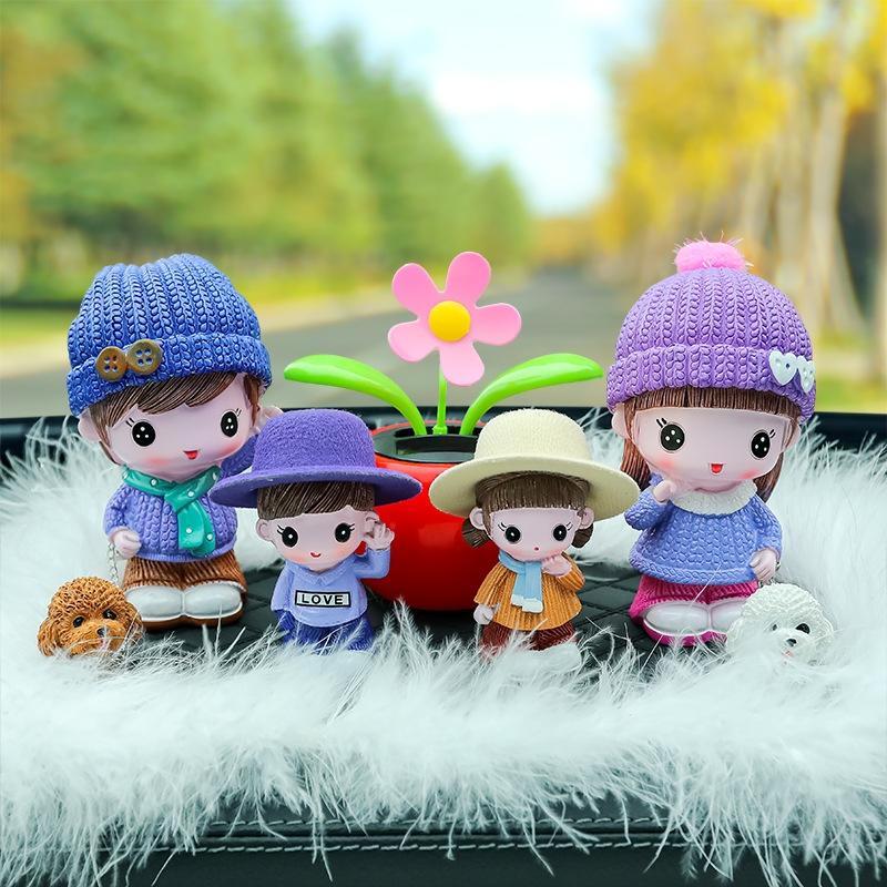 JINGRUIXIANG Couple Car Ornament Dolls