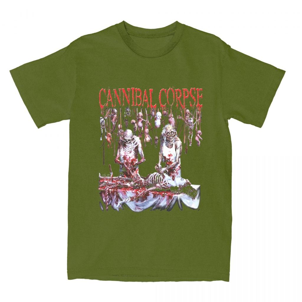 Men Women Cannibal Corpse Butchered At Birth Shirt Accessories Band Pure Cotton T-shirt Clothing Humorous Tee Shirt Printed