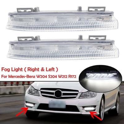 Araba ön LED DRL gündüz farı sis lambası 12V mercedes-benz için W204 W212 C250 C280 C350 E350 A2049068900 A2049069000