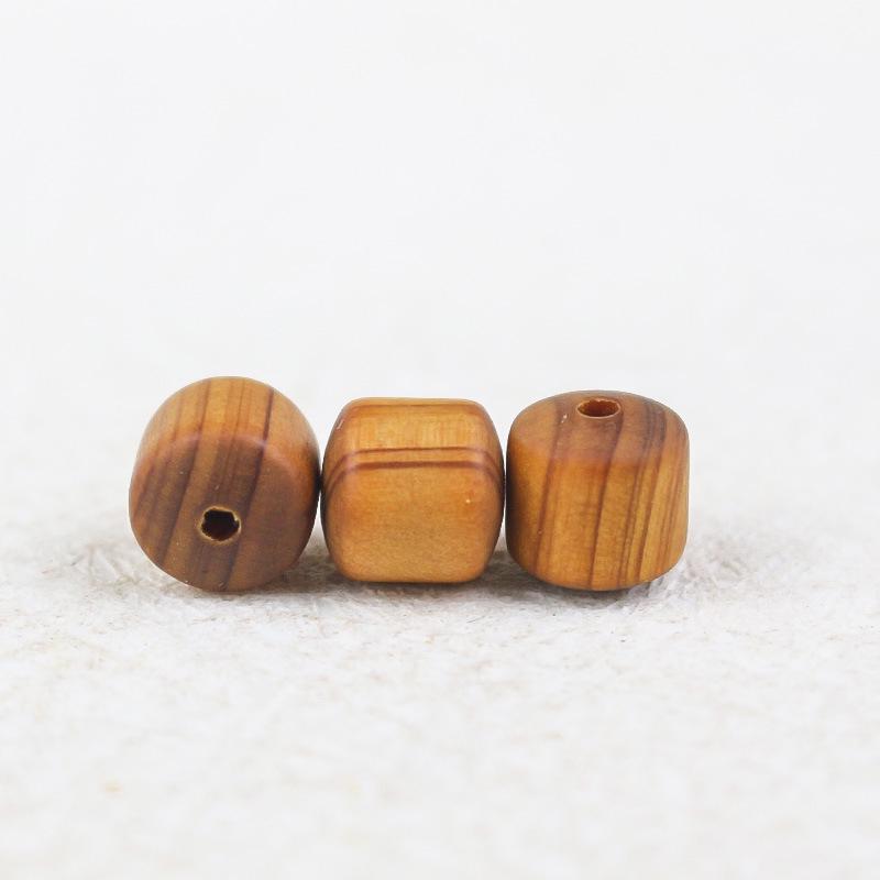 8MM Aged High-Oil Cliff Cypress Barrel Wood Beads for DIY Bracelets, Mala, Spacer Beads - Perfect Qixi or National Day Gift