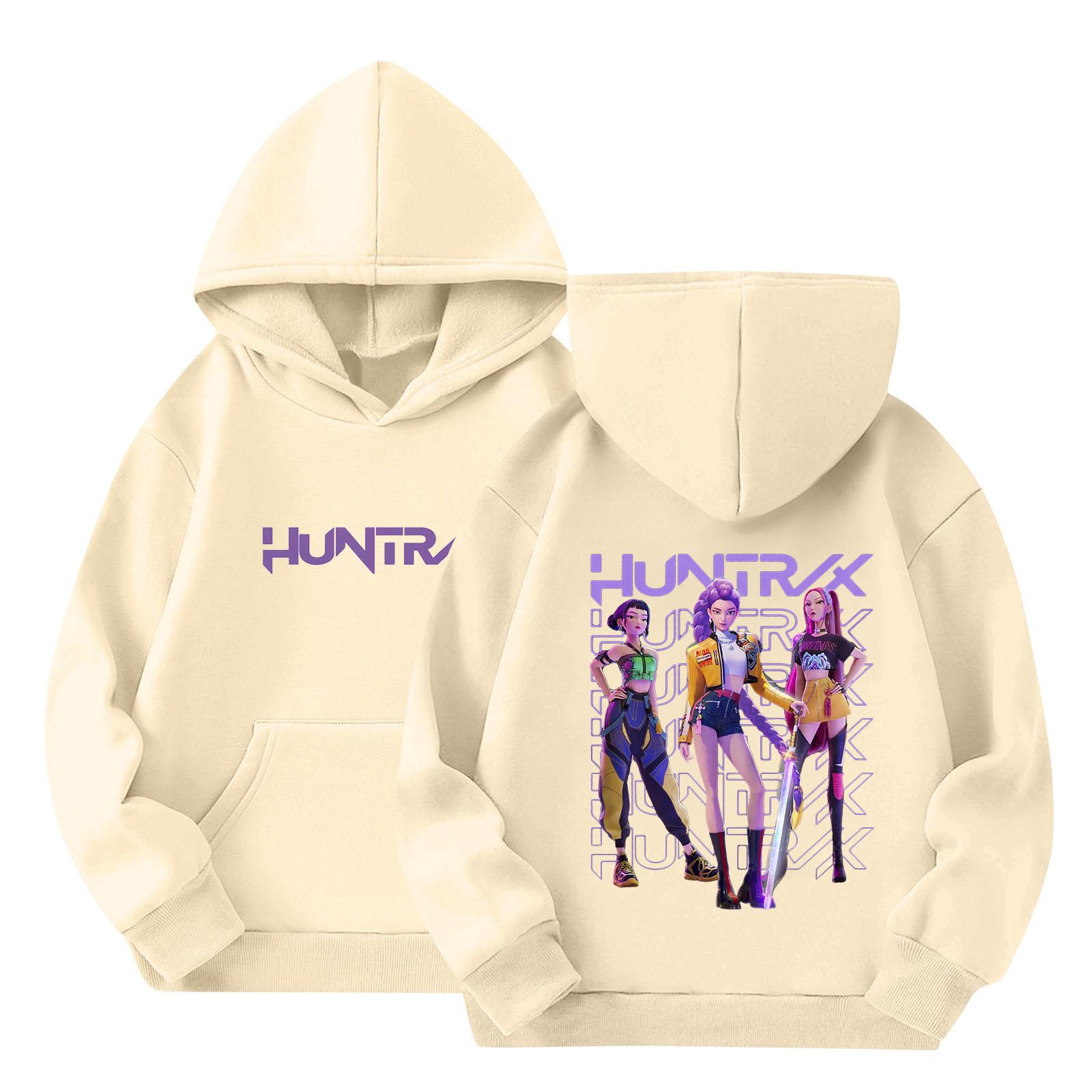 

Детская толстовка с капюшоном для мальчиков и девочек, модная толстовка с длинными рукавами и принтом 110 бежевый