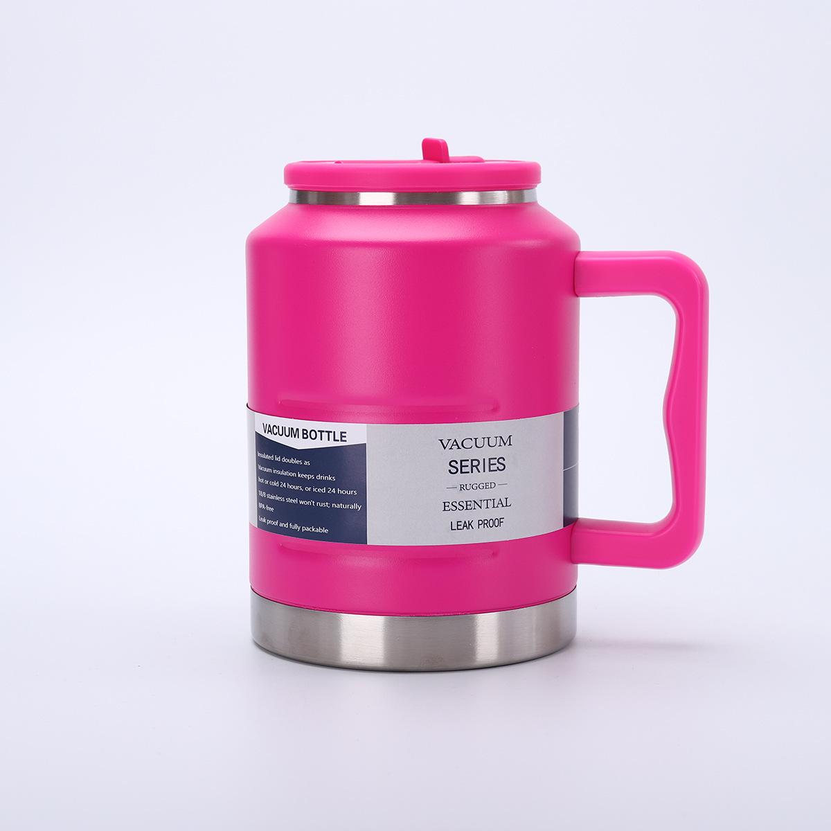 

2026 Model Stainless Steel Insulated Water Bottle, 1.5L/2.0L, with Straw Lid and Double Wall Vacuum 1500ml