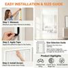 Magnetic Screen Door, Side-Opening Double-Sided Magnetic Screen Door, Insect Screen, Polyester Mesh, High-Density Breathable Screen—White