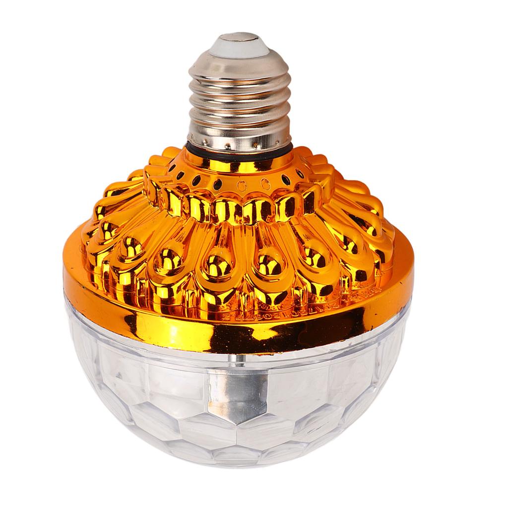 E27 Rotating Ball Light Bulb PC 6W LED RGB Party Lamp Bulb with 8.2ft Plug Wire for KTV Bar