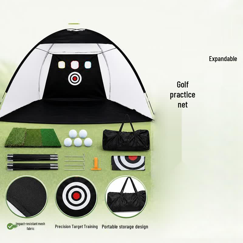 Golf Hitting Net and Practice Mat Set