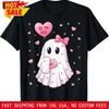 Bee My Boo Heart Ghost Valentine Outfit Unisex Girl Kid T Shirt Vintage Slightly Casual Top For Everyday Wear Comfortable