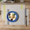 PVC Table Mat Dining Pad Place Mats Coaster Non-slippery Anti-Skid Washable Rectangle Multipurpose Bowl Cushion
