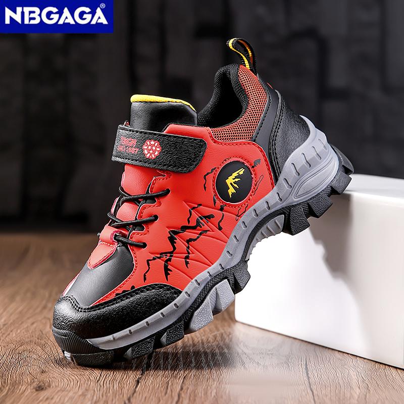 Children's Fashion Hiking Boots Boys' Sport Running Sneake Anti-Collision Non-Slip Athletic Outdoor Trekking Shoes