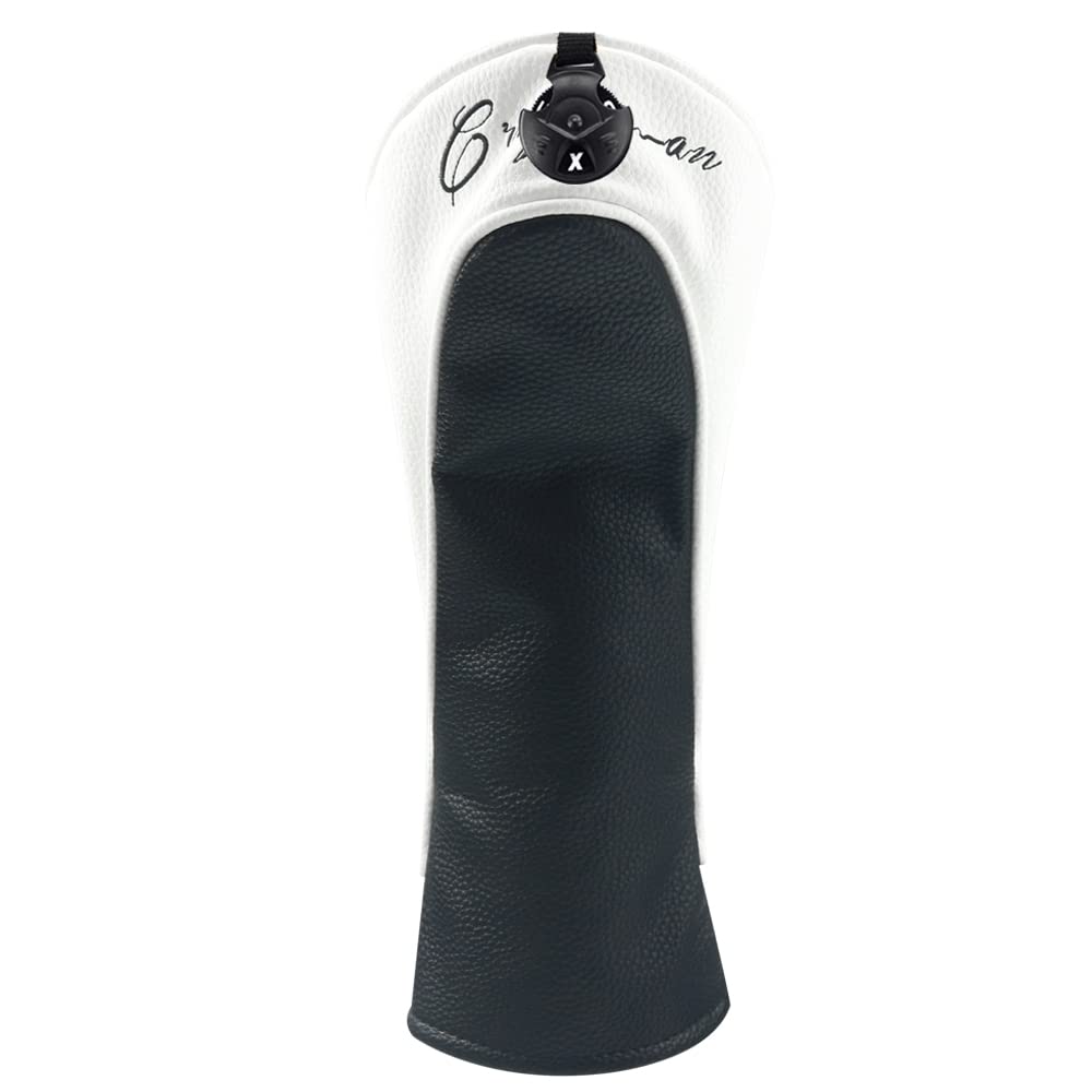 CRAFTSMAN Fairway Wood Golf Headcover for Fairway with Numbered Tags and Sold Easy to Attach and Black Cover, Woods, (3, 4, 5, 7, X), Individually,