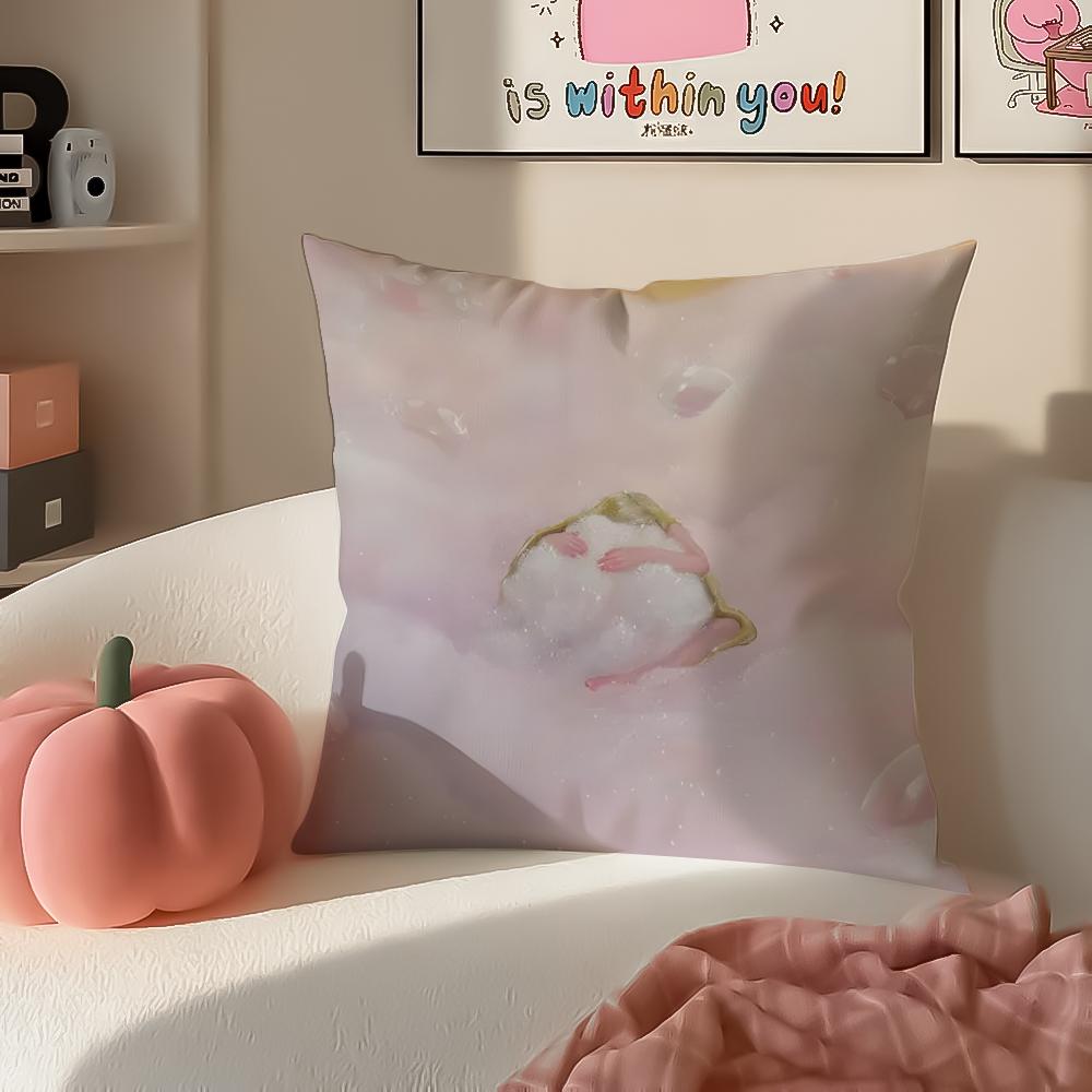 Creative Polish Art MMonika Marchewka Cushion Cover Pillowcase Short Plush Invisible zipper Room Sofa Cushion Cover