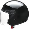 Motocyklová helma LEAD Jet STRAX černá VELKÁ, menší než SJ-4 63~64 cm