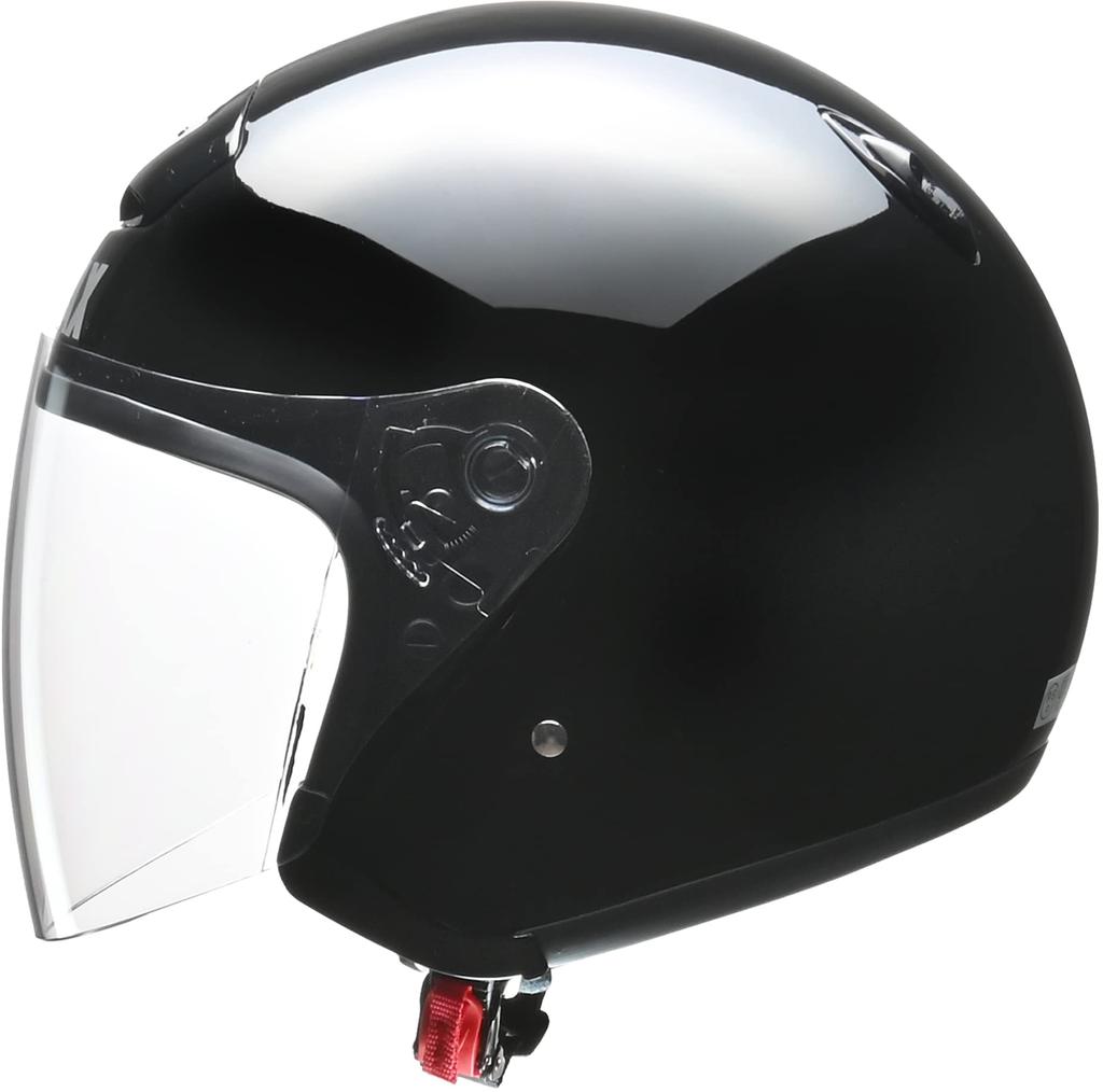 Motocyklová helma LEAD Jet STRAX černá VELKÁ, menší než SJ-4 63~64 cm