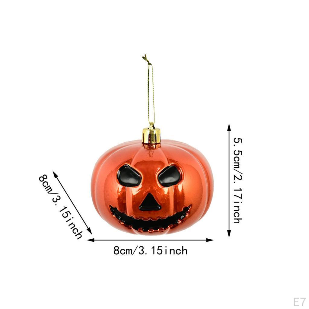 3 Pieces Halloween Hanging Pumpkin Decorations Ball Ornaments,Baubles Scary Spooky Party