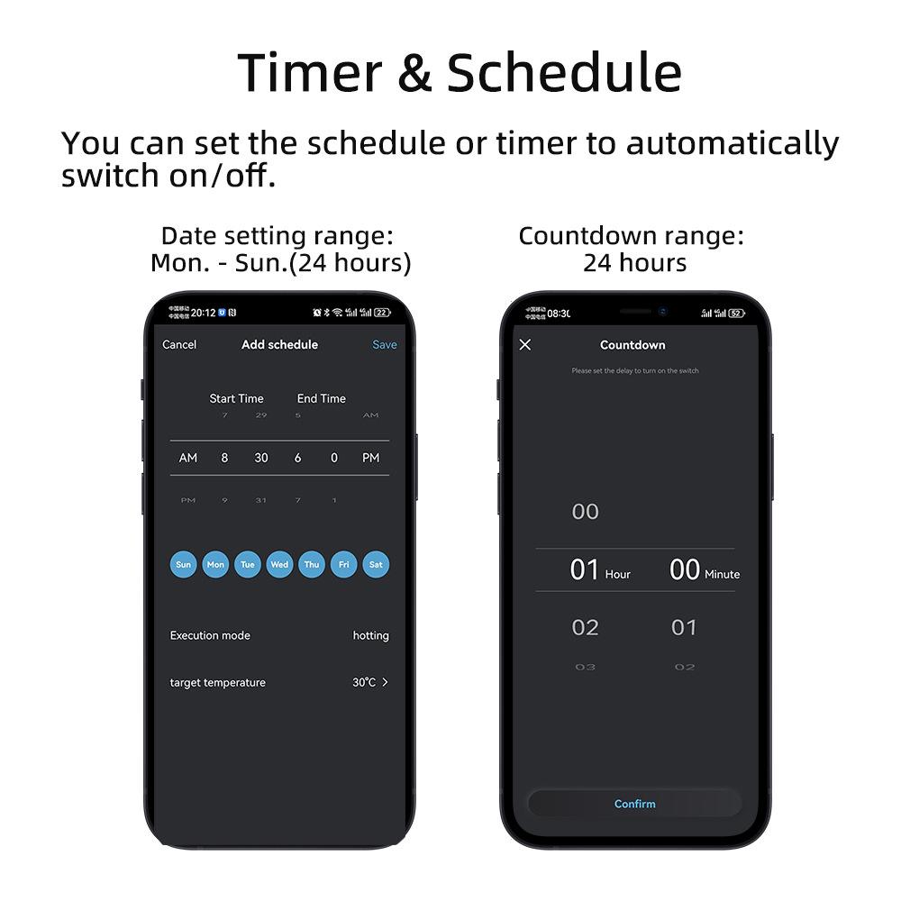 Smart Zigbee Temperature and Humidity Switch with Alexa/Google Voice Control