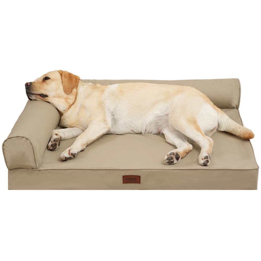 

EMME Водонепроницаемый и Собачий диван Подходит для средних и крупных пород с антибактериальным покрытием для домашних животных и включает подбородок для пожилых и для дома Легкий в уходе, не требует стирки