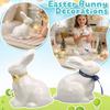 Söt påskkeramik Kanin Dekoration För Hem Och Skrivbordsdisplay