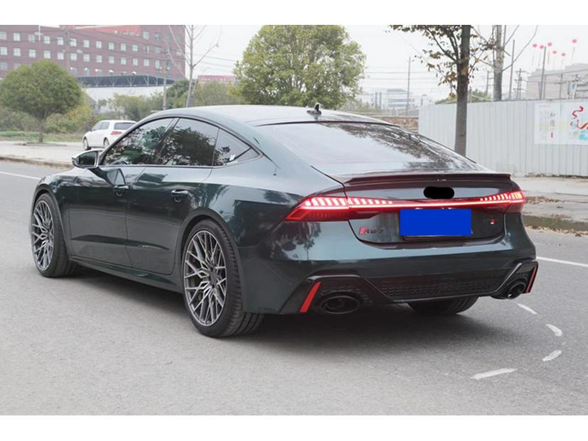 Compatible RS7 Body Kit for A7 A7L: Front/Rear Bumpers, Rear Lip, Tailpipes (Years 19-22)