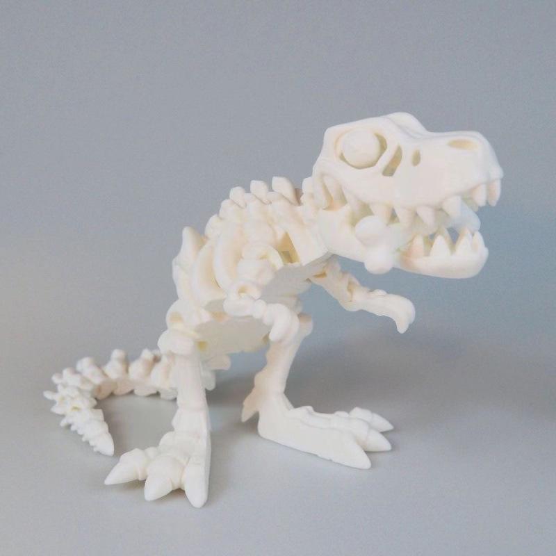 3D Printed Tyrannosaurus Rex Skull Model with Moveable Joints
