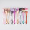 Compact Multi-Color Soft Makeup Brush for Powder & Blush in High-Footed Cup Design