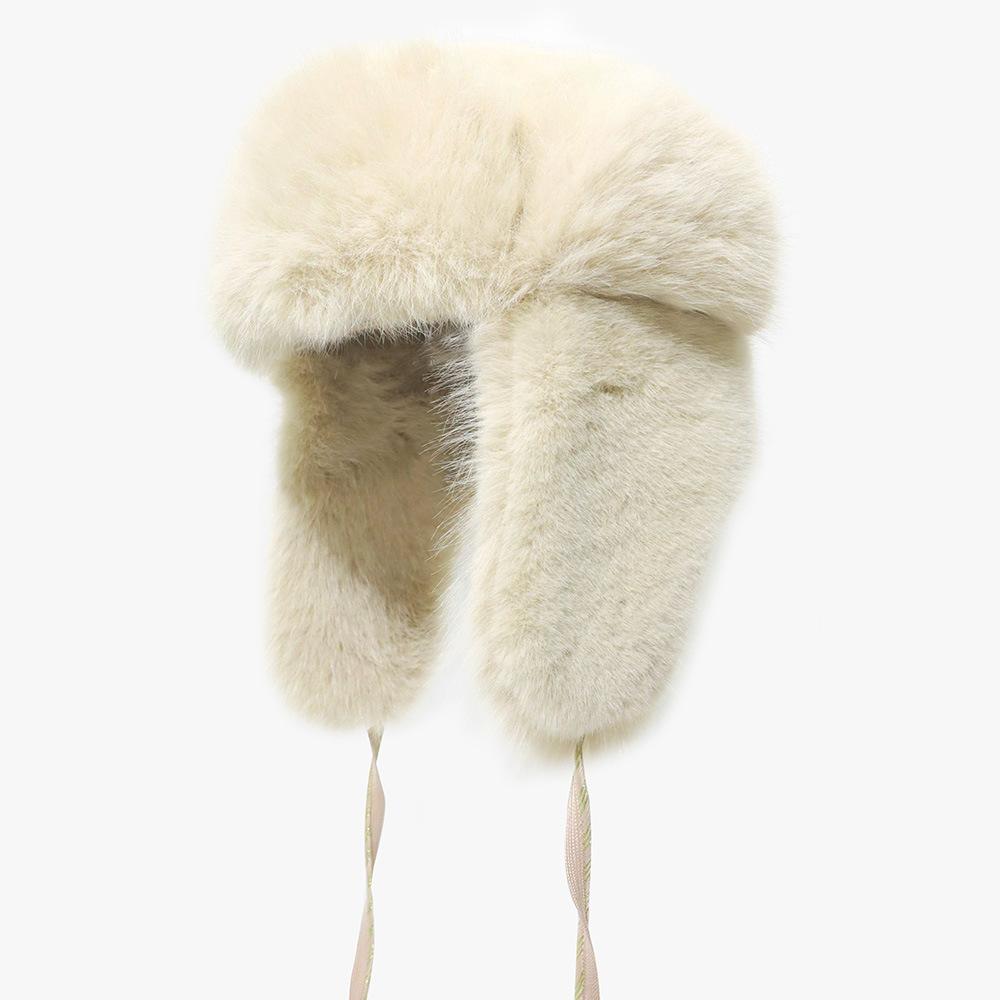 New Winter Lei Feng Hat for Women with Cold-proof and Thick Solid Color Simple and Versatile Korean Version Outdoor Skiing and Cycling Warm Hat