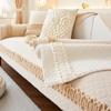French Cream Style Sofa Cushion Four Seasons Universal Leather Sofa Cover Plush Thickened Cushion Cover Towel