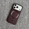 Crystal Skin Magnetic Phone Case for Apple 17 Pro Max - Orange, Full Coverage, Anti-drop, Magnetic Suction Charging