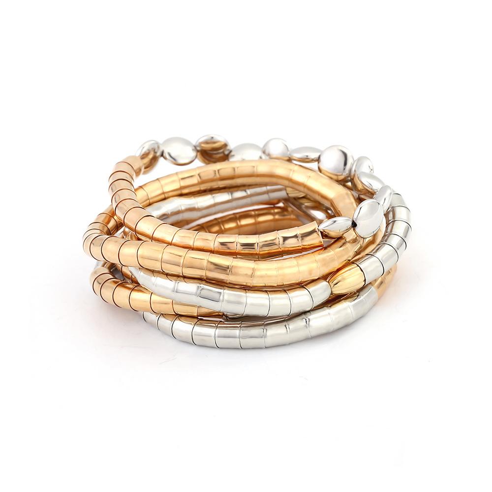 Stylish Bracelet Luxury Irregular Beaded Geometric Handmade Bracelets разноцветный