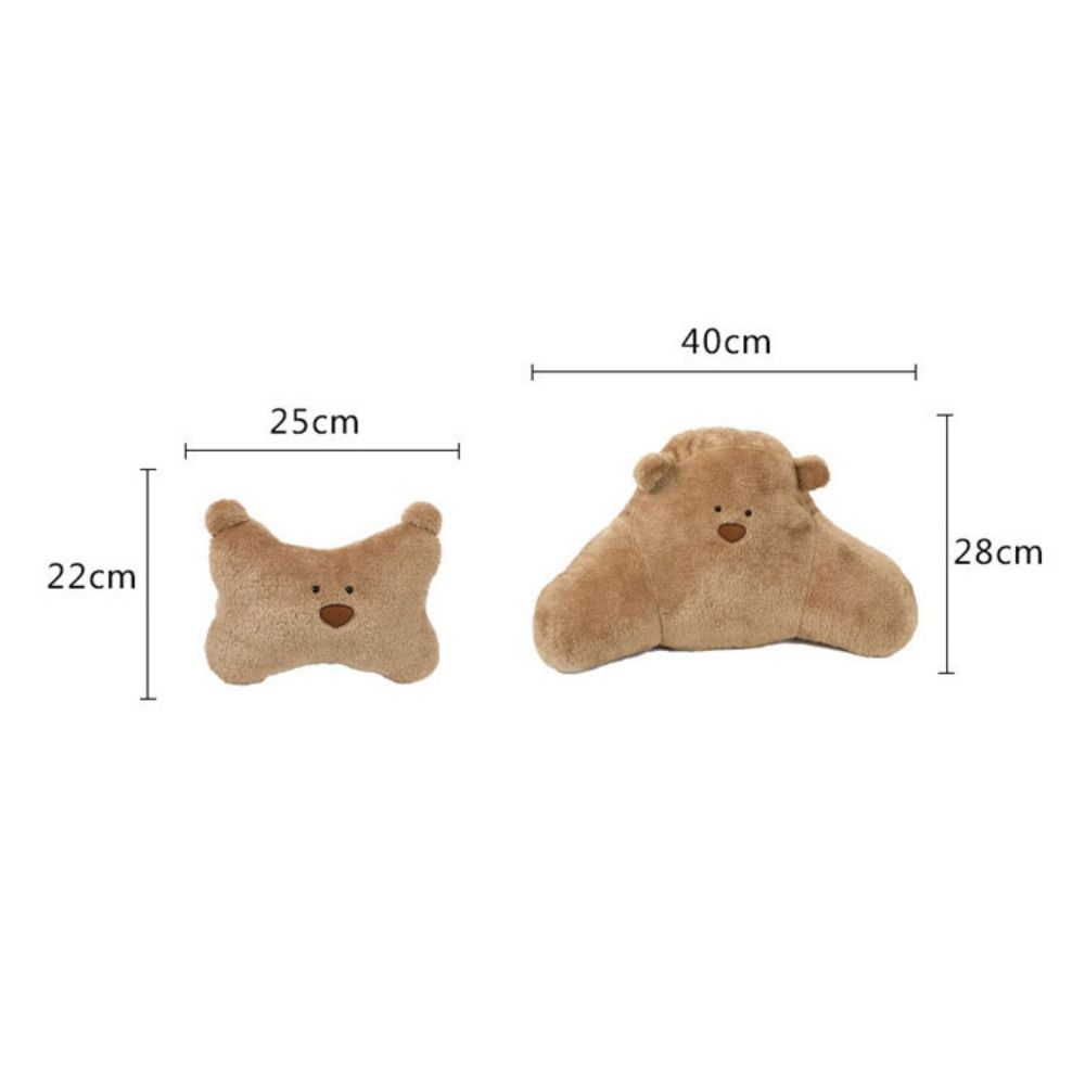 Bear Car Headrest Pillow Car Supplies Waist Cushion New Auto Accessories