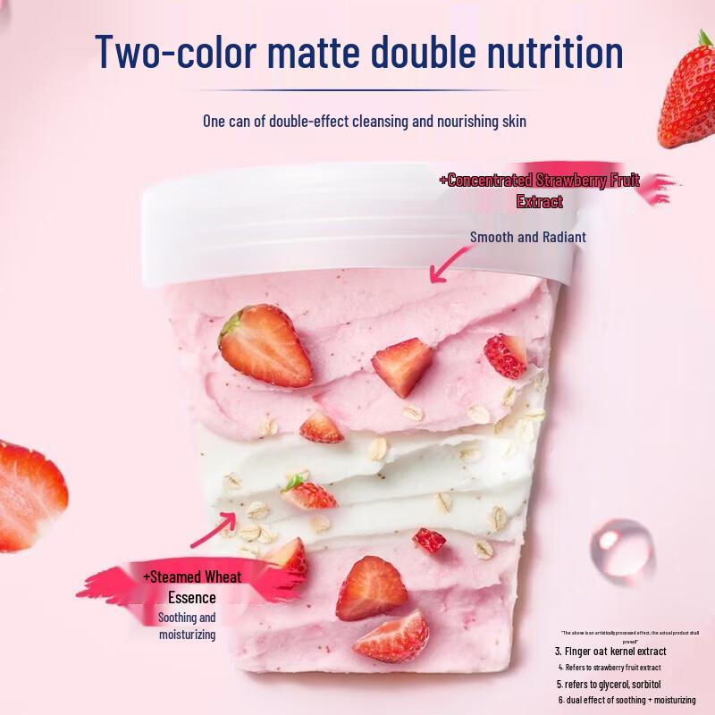 Dove Sweet Strawberry Oat Milk Bath Foam & Scrub Set