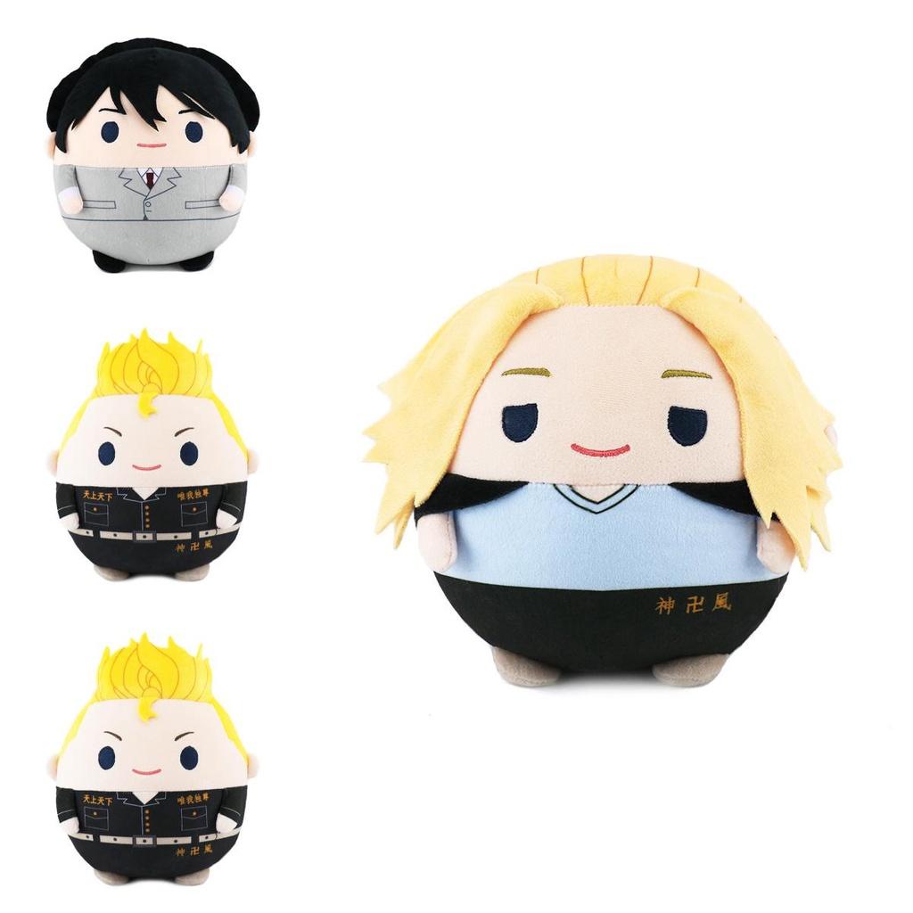 Tokyo Revengers Plush Toy Chubby And Cute 20cm Takemichi/mikey/draken/mitsuya Takashi/tachibana Naoto Pillow