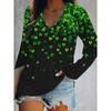 Women's T-Shirt,3D Printing,O Neck,Long Sleeve,Casual,Lightweight Top,halloween,Hip Hop ,Large Size,Fashion