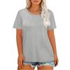 Plus Size Women Fashionable Casual Loose Fit Short Sleeve Top