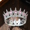 Baroque Alloy Teardrop Crown Headpiece for Bridal Photography and Coming-of-Age Celebrations