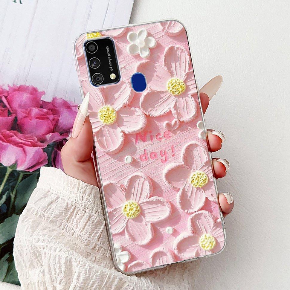 Cute Cat Caroon Cover For Samsung Galaxy A21s Case Soft Silicone Fundas Phone Cases For Samsung A 21s  A21s SM-A217F Full Bumper