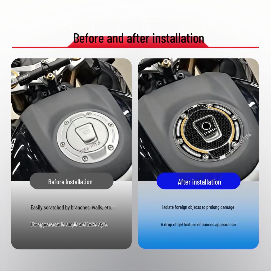 Chunfeng CF 750SR-S Motorcycle Fuel Tank Sticker – Scratch & Wear-Resistant, Non-Destructive Installation