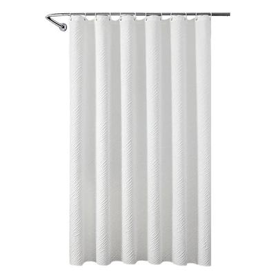Composite Foaming Polyester Shower Curtain Waterproof and Mildew Proof Bathroom Punch-free Partition Curtain Shower Curtain