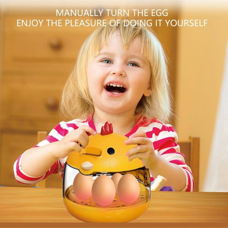 Eggs Incubator 5 Eggs Incubators for Hatching Eggs Heat and Humidity Control 5 Eggs Fully Turnning Poultry Hatcher