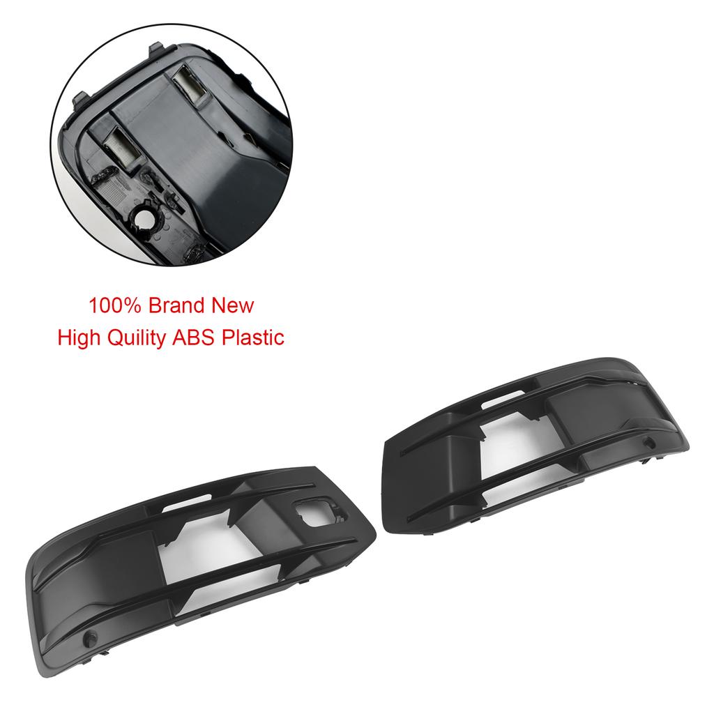 Front Bumper Cover Fog Light Bezel Insert Grill Grille 4M0807682AAEFA 4M0807681AAEFA Fit Q7 2016-2019